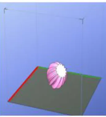 Fig. 3.  Final evolved object for run no. 2 print preview from up! 3d printer  