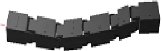 Fig. 3.  Morphology of lateral rolling snake-like modular robot. 