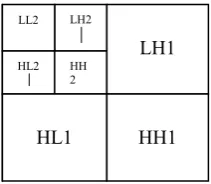 Fig. 3. 2-Level DWT 