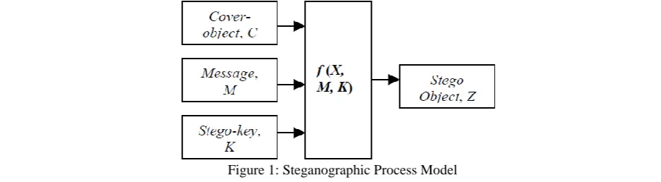 Figure 1: Steganographic Process Model 
