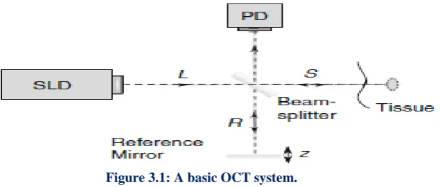 Figure 3.1: A basic OCT system. 