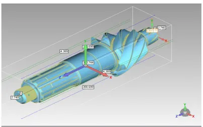 Fig 7. Bevel gear after polygon editing and remeshing. 