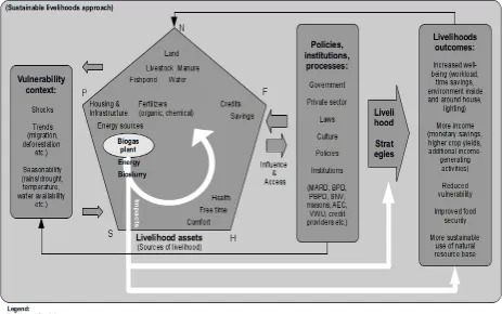 Figure 2: Sustainable Livelihoods Approach Model (DFID, 1999) 
