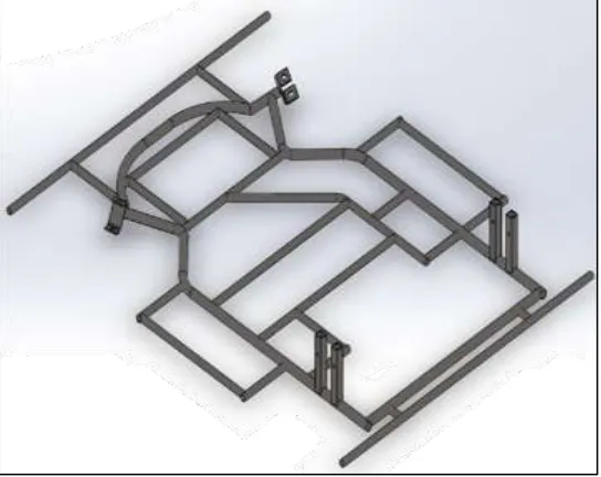 Fig. 1: Chassis CAD Model 