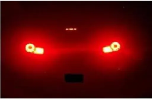 Fig. 1.Tail Lights Cause Camera to Saturate in Places. 