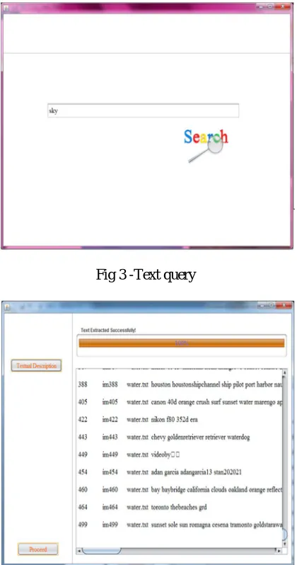 Fig 7– Visual Based Image Retrieval  
