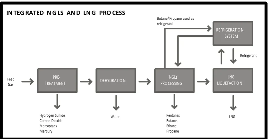 Fig 2.1: Integrated NGLs and LNG Process 