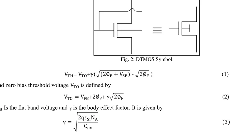 Fig. 2: DTMOS Symbol 