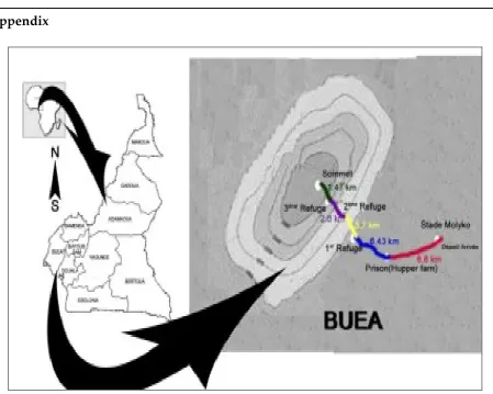 Figure 1: Itinerary of Mount Cameroon race of Hope 
