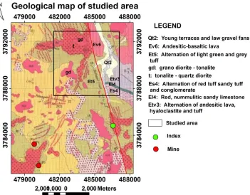 Figure 1. The studied area in the map of Iran.  