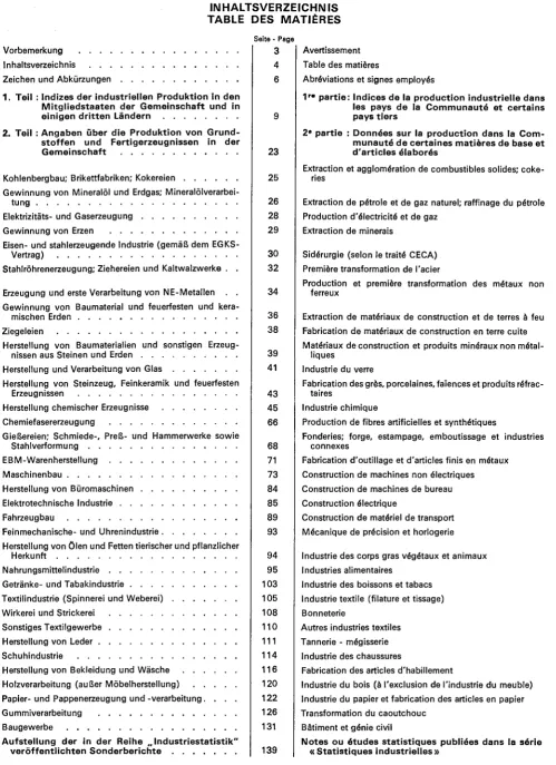 Table des matières 