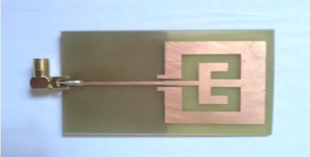Fig 11:   H/W of Dual Band Microstrip Antenna‟ 