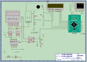 Fig.4.2  : circuit diagram simulation on proteus  
