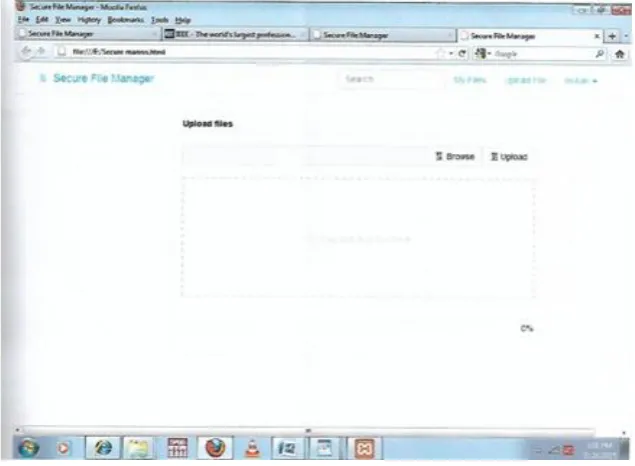 Figure 4.3: Uploading process (using drag and drop process) 