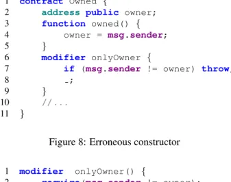 Figure 8: Erroneous constructor