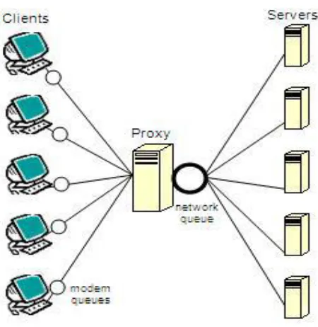 Fig 2.  Proxy server implementation 