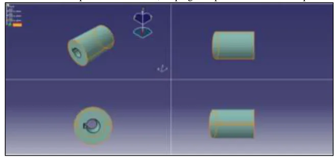 Fig. 7: CAD drawing of coupling bush 