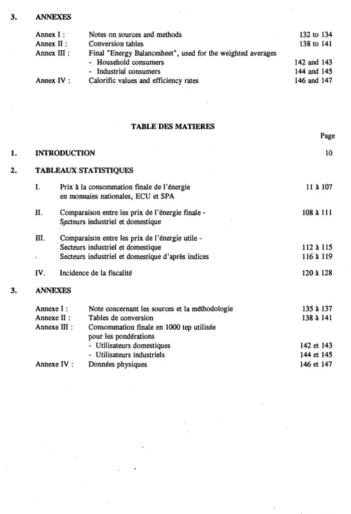 TABLE DES MATTERES 