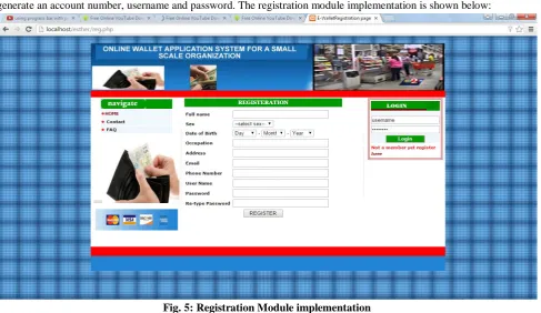 Fig. 4:  Main Menu Implementation  