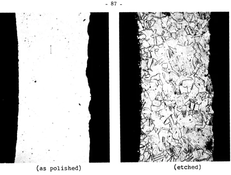 FIG. 11 - Cross section of the cladding in the position of a deposit spot shown in Fig