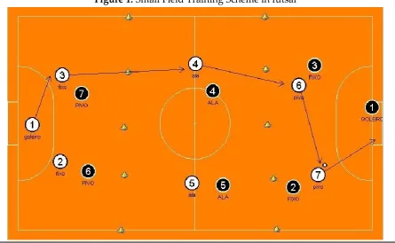 Figure 1: Small Field Training Scheme in futsal 