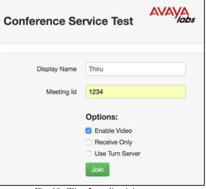 Fig. 10: Client2 sending join request 