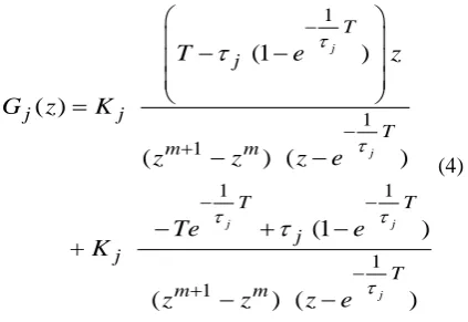 Figure 2. Decoupled model of the feedback control scheme of input-delay servomechanism 