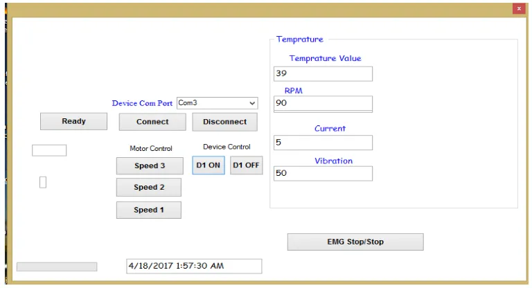 Fig. 2 Main GUI form of Application Software                 