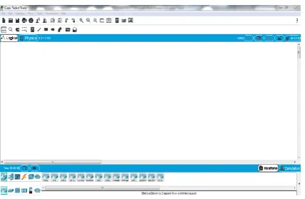 Figure 1.  Design environment of Cisco Packet Tracer 