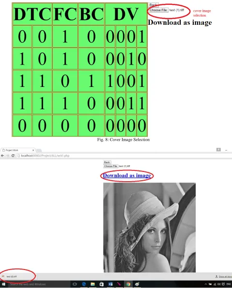 Fig. 8: Cover Image Selection 