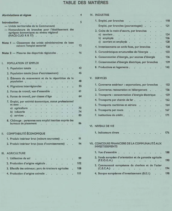 TABLE DES MATIÈRES 
