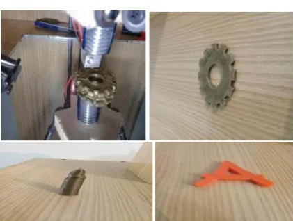 Figure 13.  3D printer objects with metal PLA 