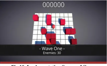 Fig.10. Implementation Screen of Game 