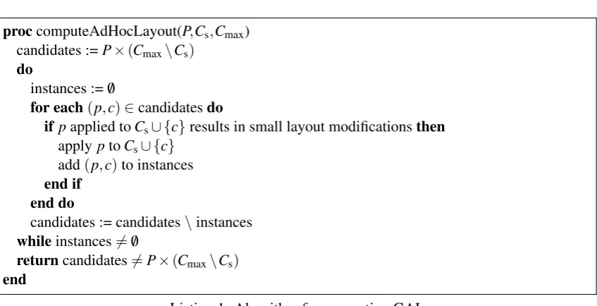 Figure 3: Automatic Ad-hoc Layout