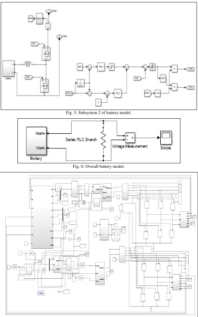 Fig. 5: Subsystem 2 of battery model. 