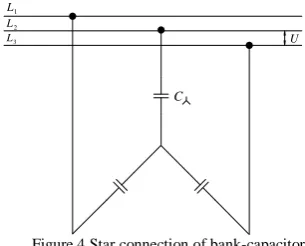 Figure 4 Star connection of bank-capacitor  