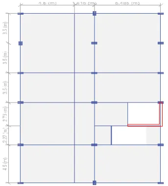 Figure 1: Typical Architectural plan of the model  