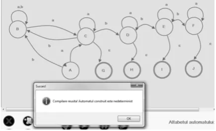 Figure 10. Simulation steps for the automaton shown in Fig. 9.  