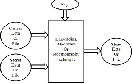 Fig  4. Basic  Model Of Steganography 