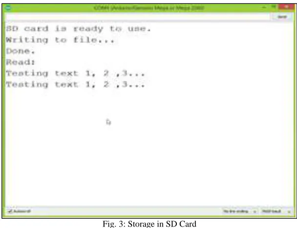 Fig. 4: Conversion into SD card data into excel file 