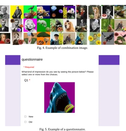 Fig. 5. Example of a questionnaire. 
