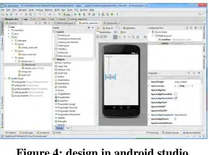 Figure 4: design in android studio 