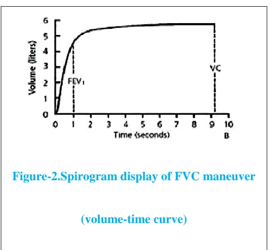 Figure-2.Spirogram display of FVC maneuver 