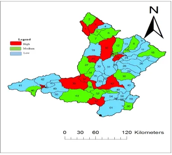 Figure 2. Final prioritization map