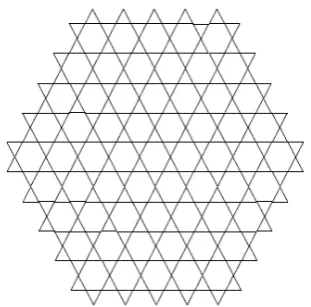 Figure 3, it is easy to see that the vertices of HXn are either of degree 3, 4 or 6. Therefore ∆(G)=6 and δ(G)=3