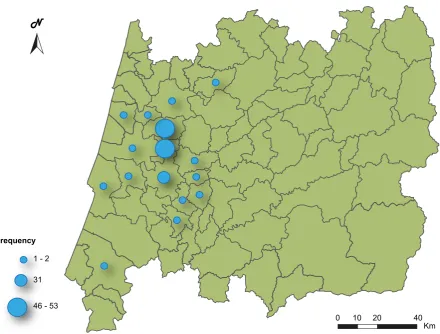 Figure 2 – Geographical distribution