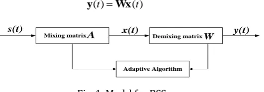 Fig. 1. Model for BSS. 