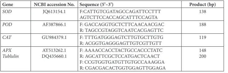 Table S1. Primer sets used for real-time PCR in the study