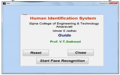 Figure 4 Process Flow of the Face recognition module 