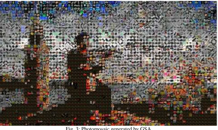Fig. 3: Photomosaic generated by GSA 